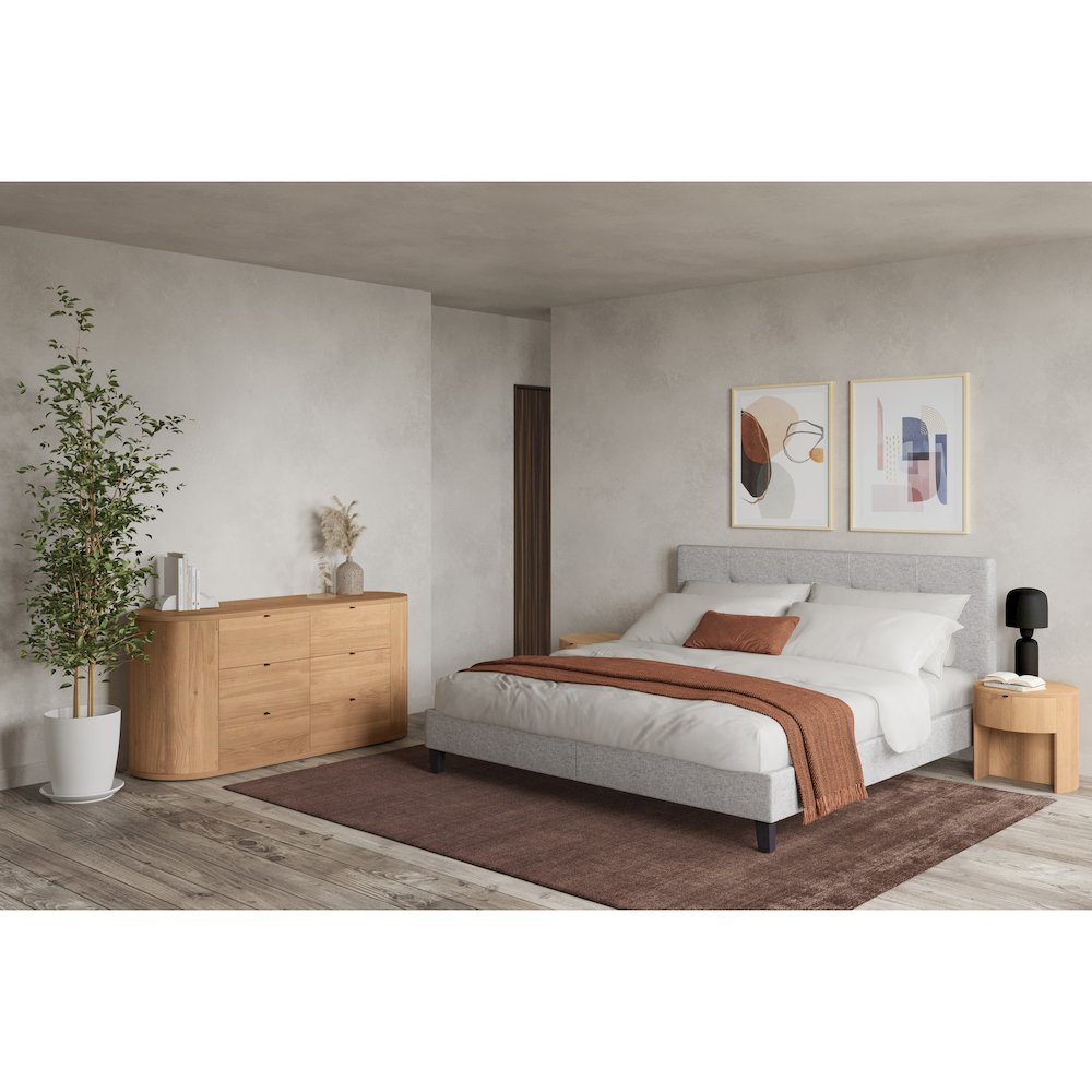 Theo 1 Drawer Nightstand Natural