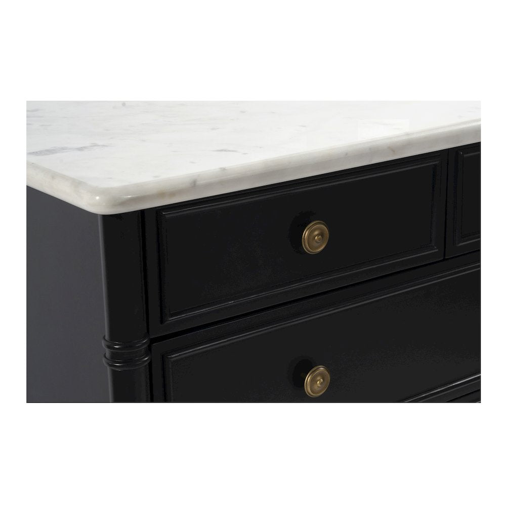 Eleanor 5 Drawer Chest Black