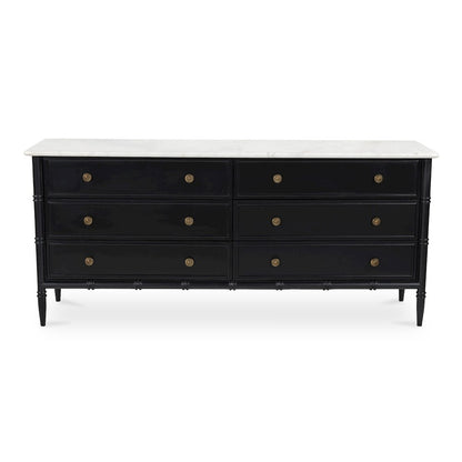 Eleanor 6 Drawer Dresser Black