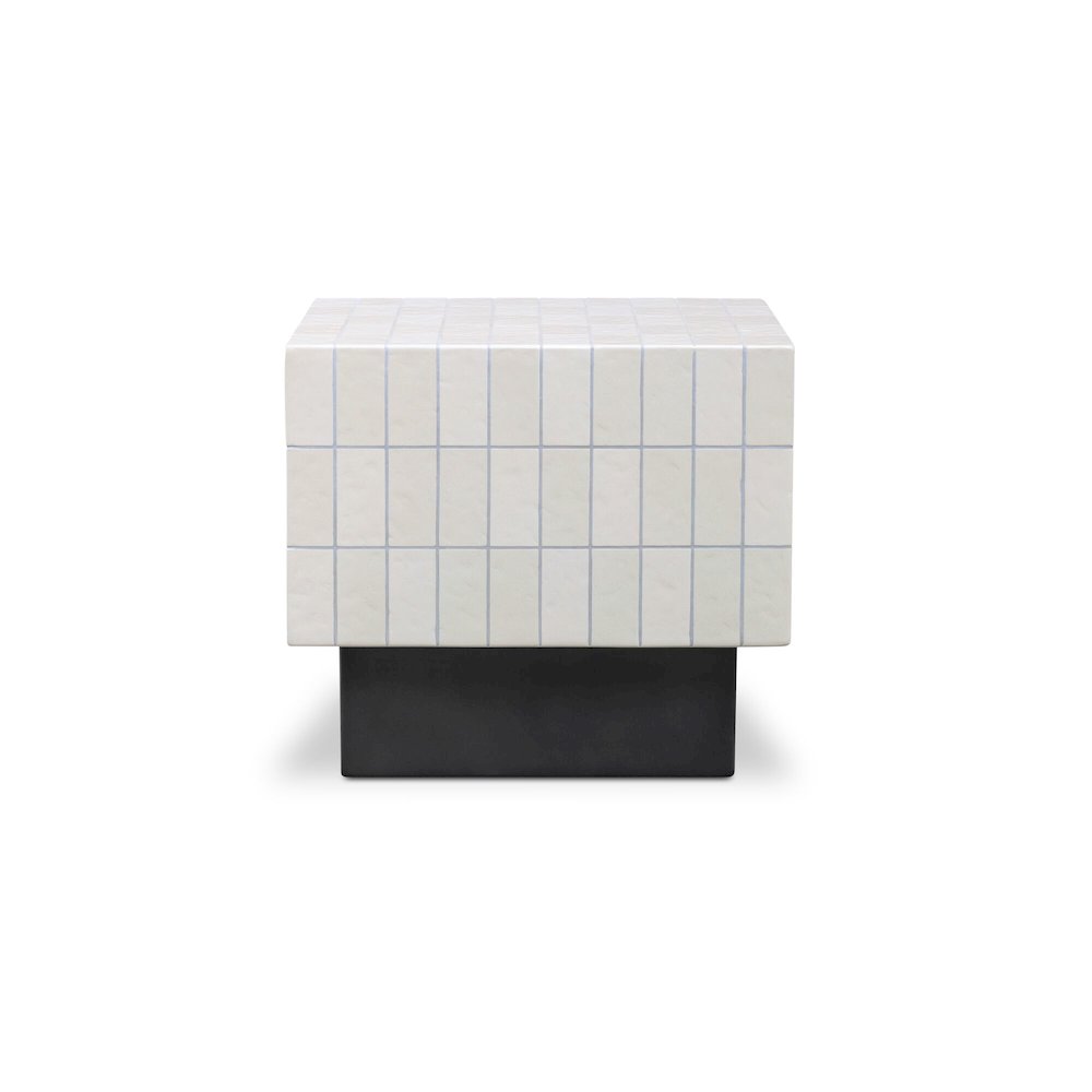 Farren Outdoor Side Table Cream