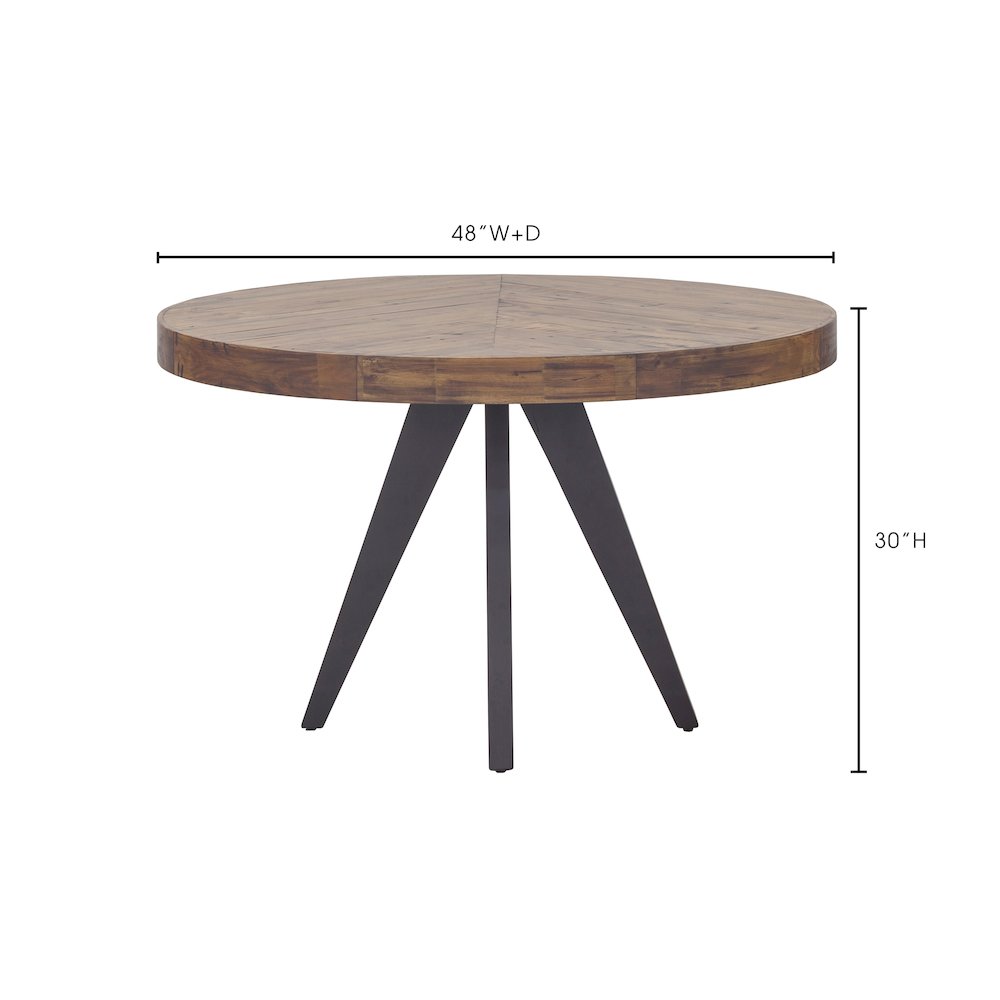 Parq Round Dining Table Amber