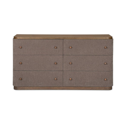 Simone 6 Drawer Dresser Brown