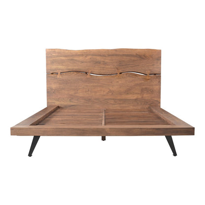 Madagascar King Platform Bed Brown