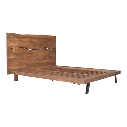 Madagascar King Platform Bed Brown