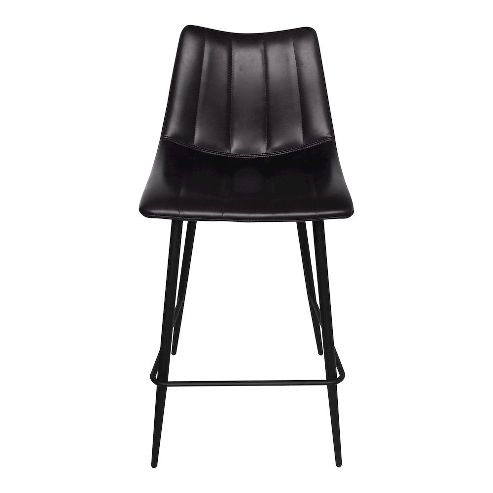 Alibi Counter Stool Matte Black - Set of Two