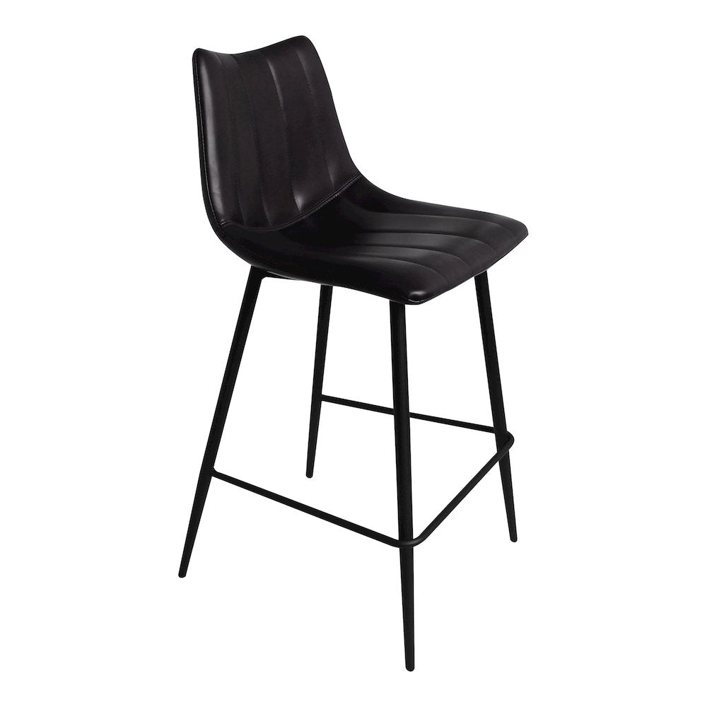 Alibi Counter Stool Matte Black - Set of Two