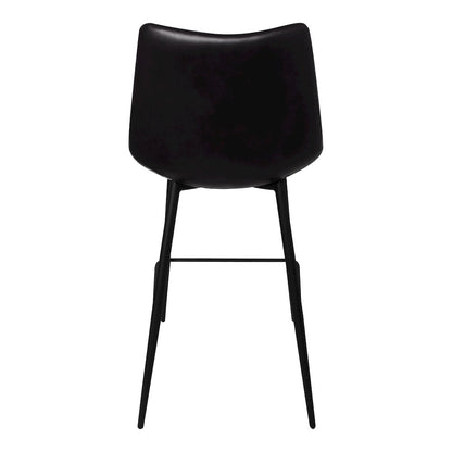 Alibi Counter Stool Matte Black - Set of Two