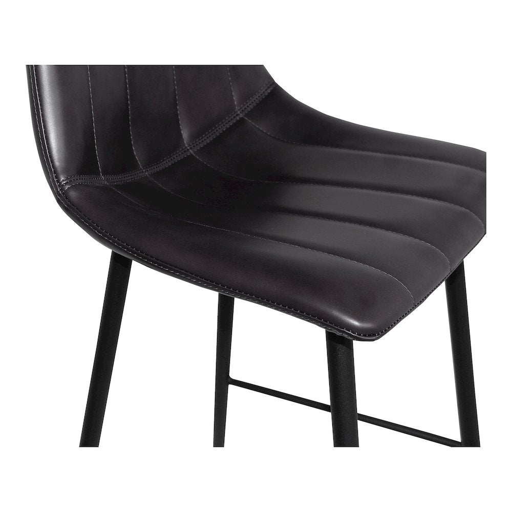 Alibi Counter Stool Matte Black - Set of Two