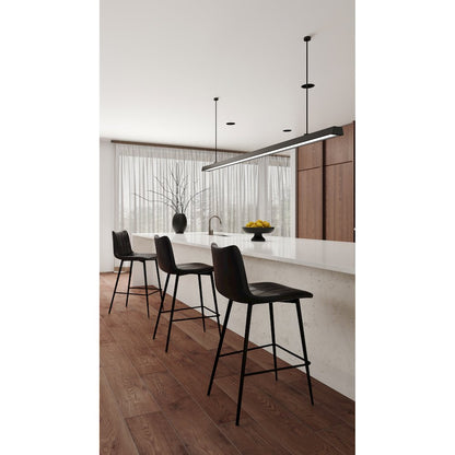 Alibi Counter Stool Matte Black - Set of Two