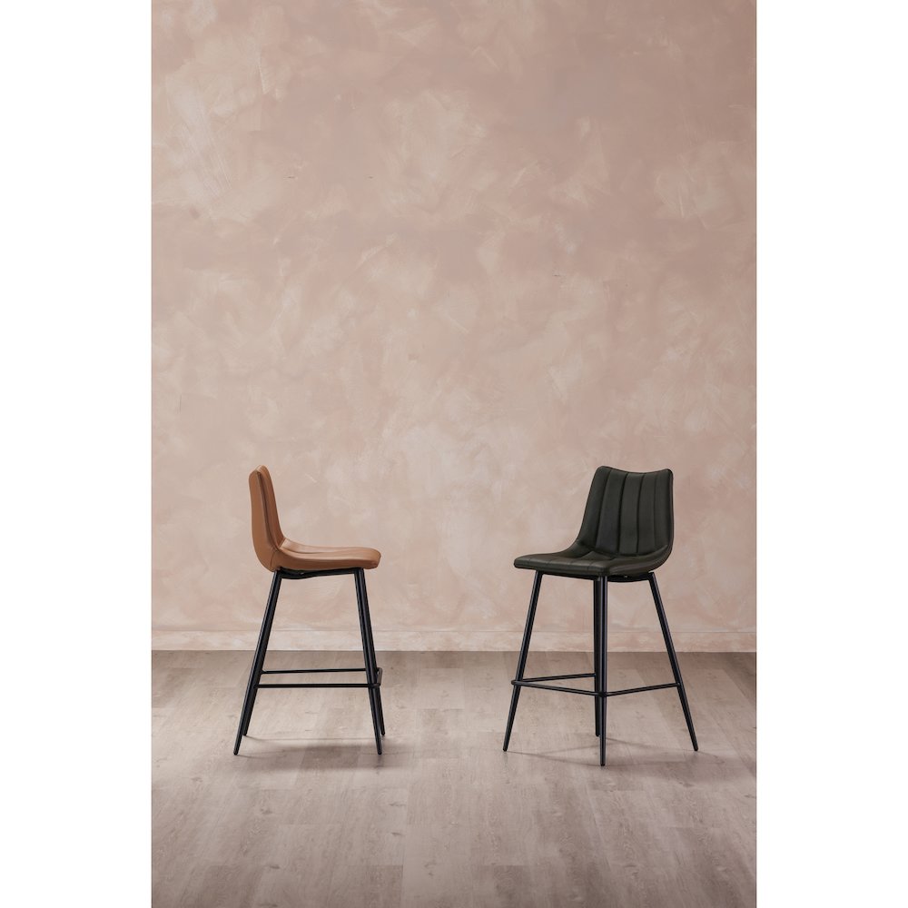 Alibi Counter Stool Dark Green - Set of Two