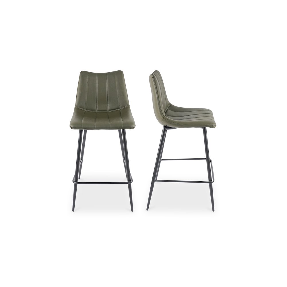 Alibi Counter Stool Dark Green - Set of Two