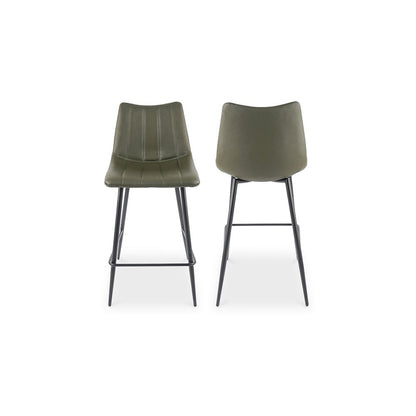 Alibi Counter Stool Dark Green - Set of Two