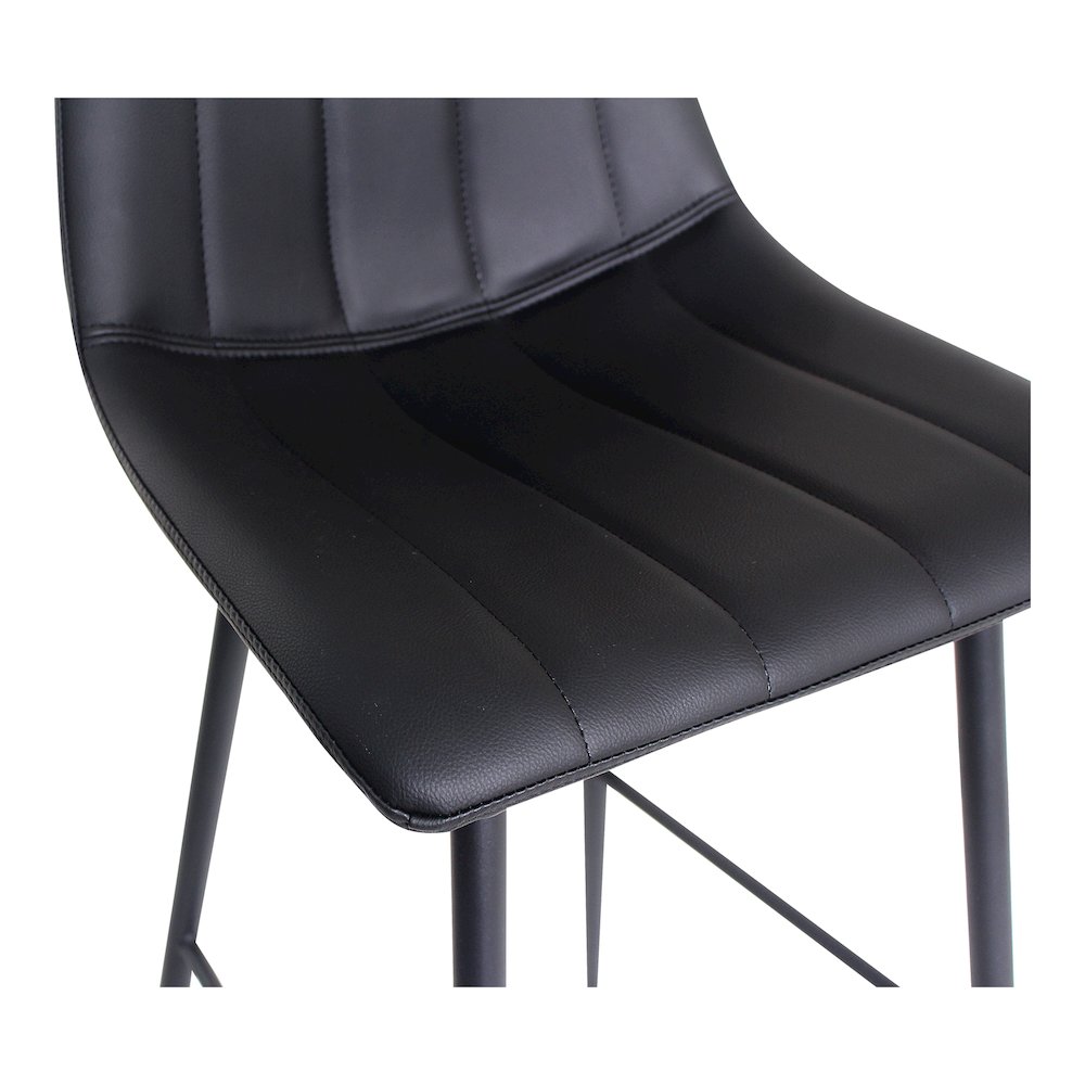 Alibi Bar Stool Matte Black - Set of Two