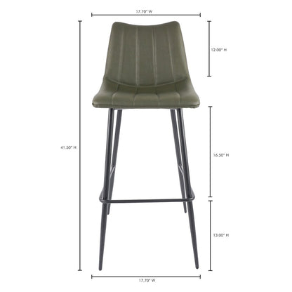 Alibi Bar Stool Dark Green - Set of Two