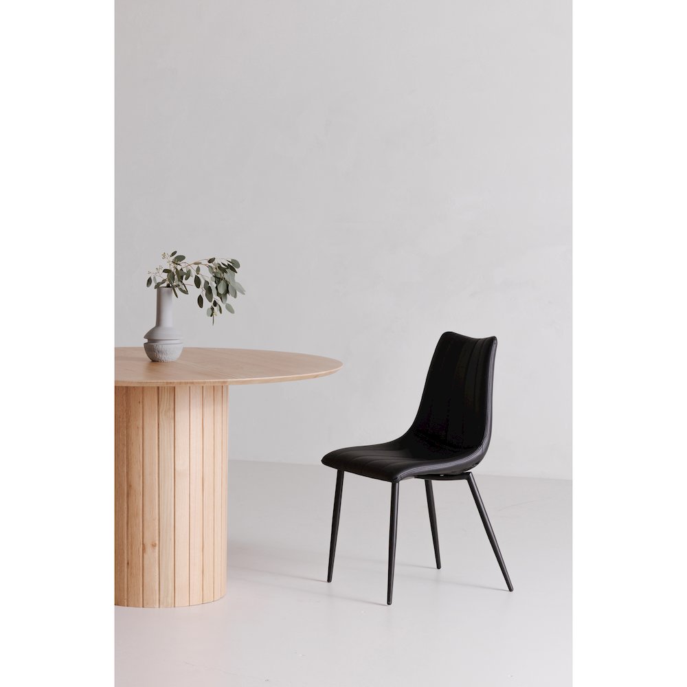 Alibi Dining Chair Matte Black - Set of Two
