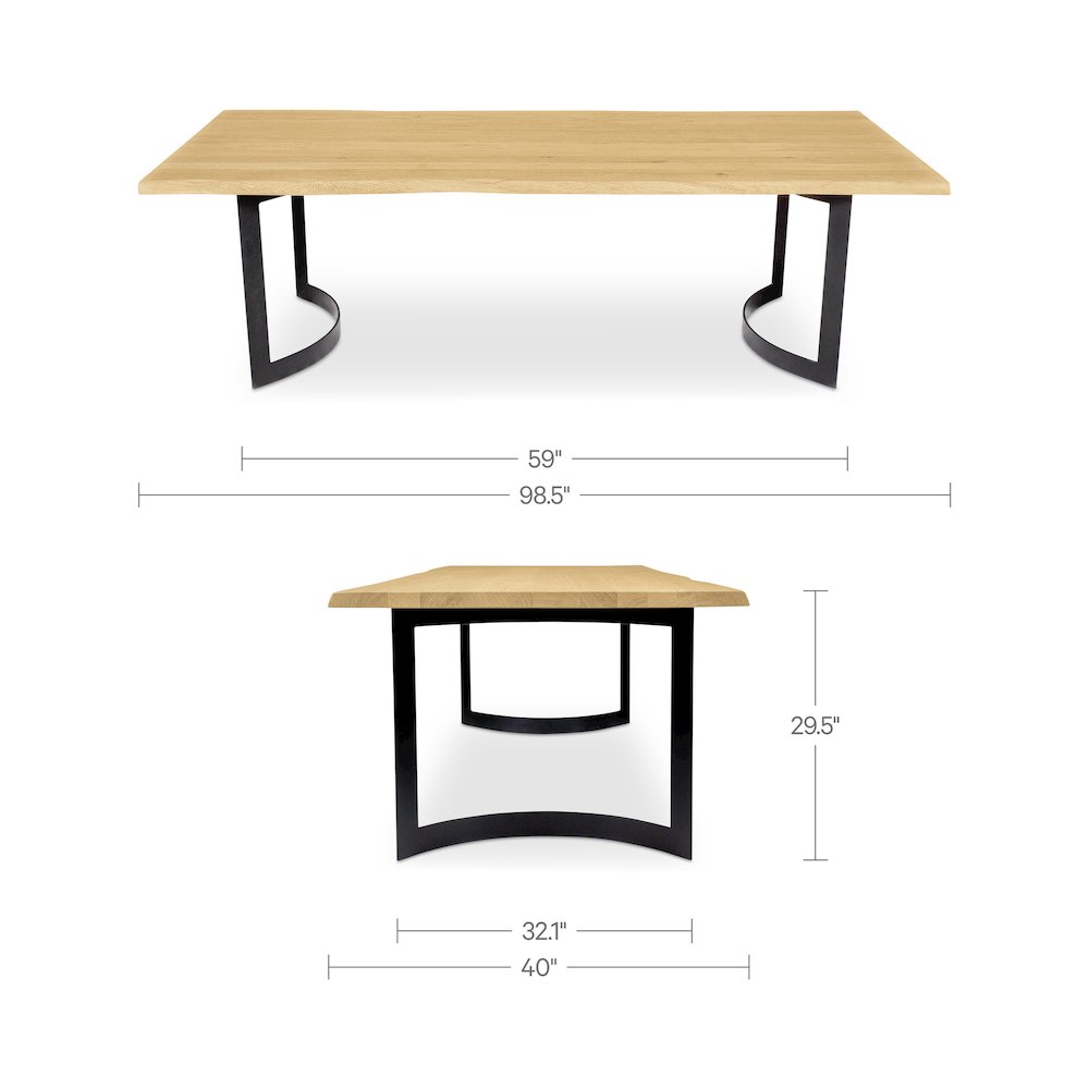 Bent Dining Table Small Oak