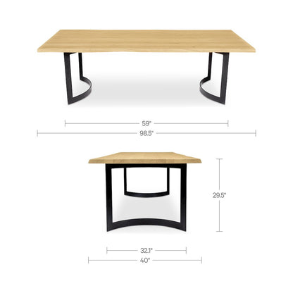 Bent Dining Table Small Oak
