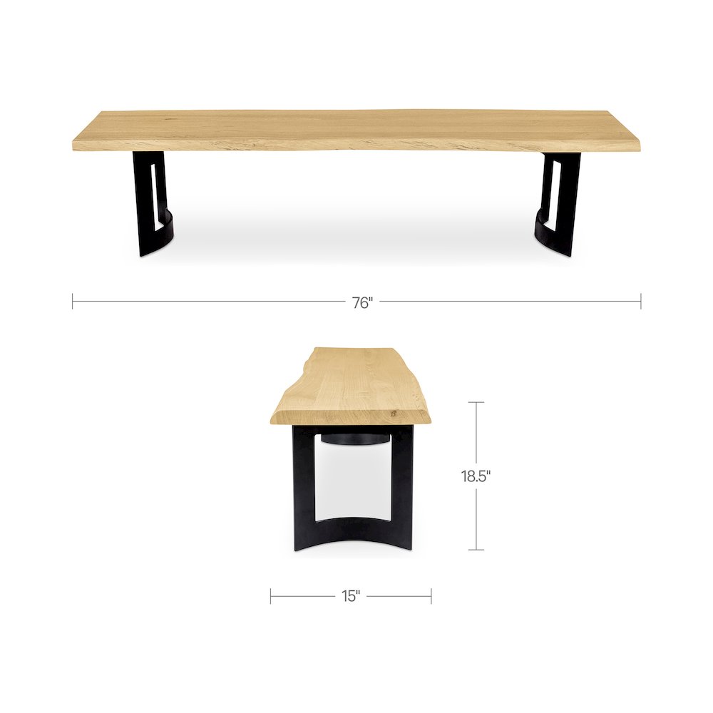 Bent Bench Extra Small Oak