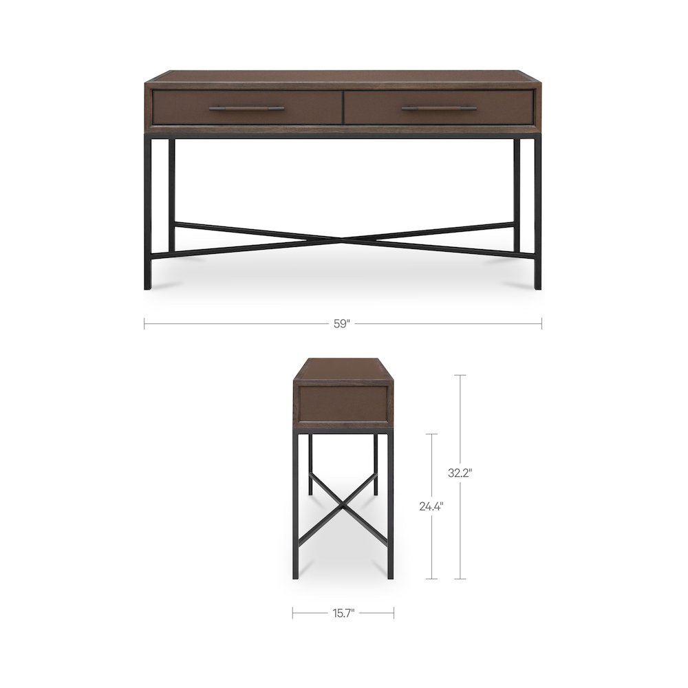 Mako Console Table Brown