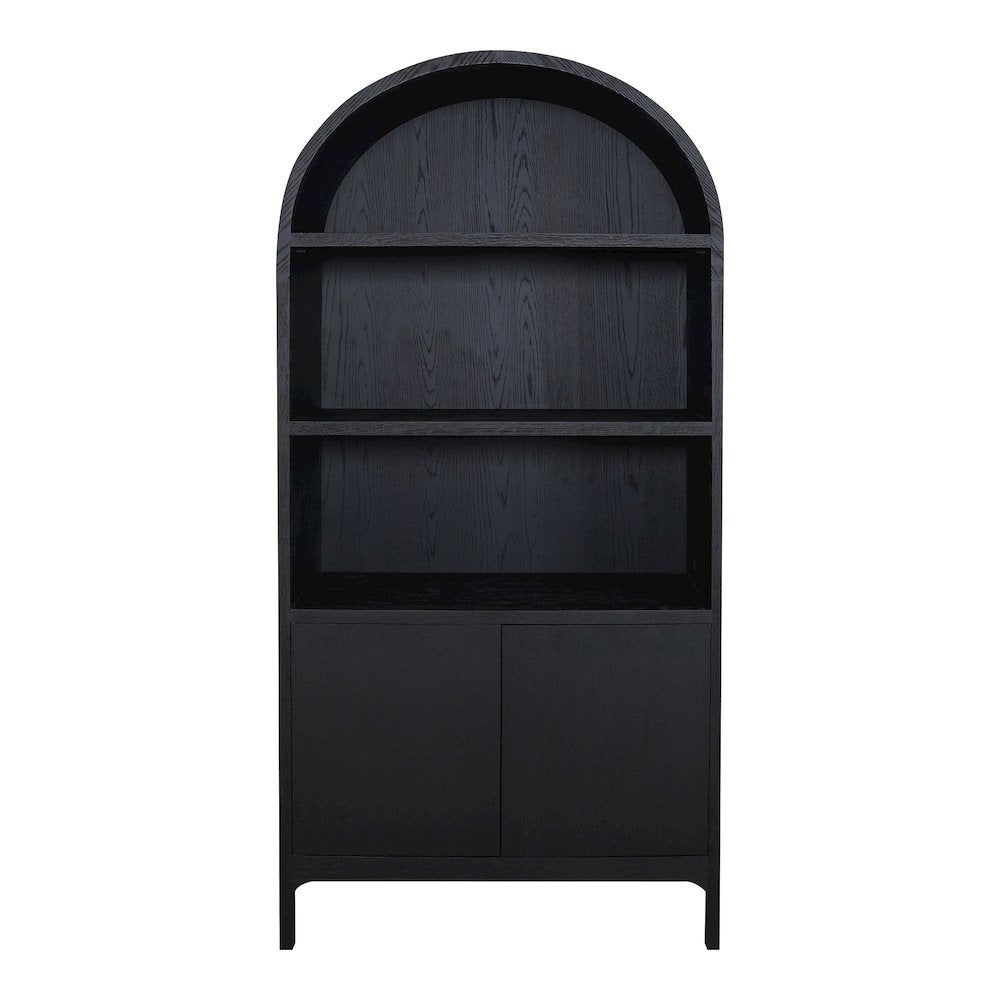 Wilde Display Cabinet Black Oak