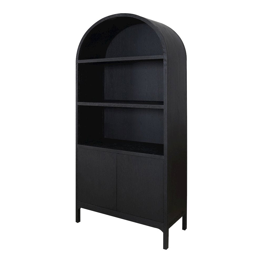 Wilde Display Cabinet Black Oak