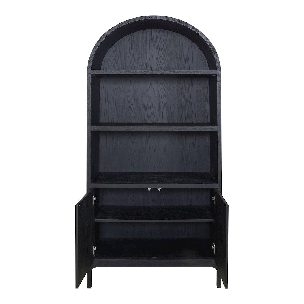 Wilde Display Cabinet Black Oak