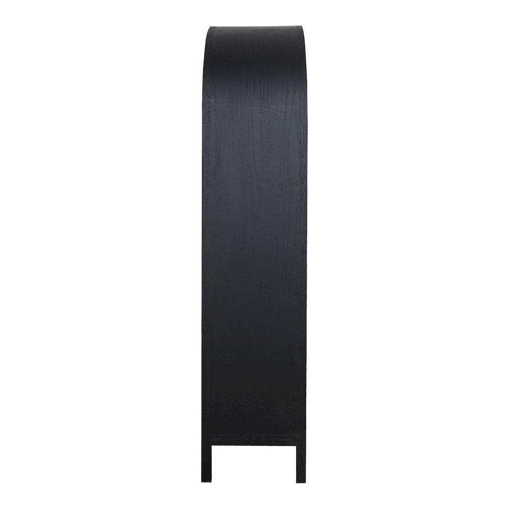 Wilde Display Cabinet Black Oak