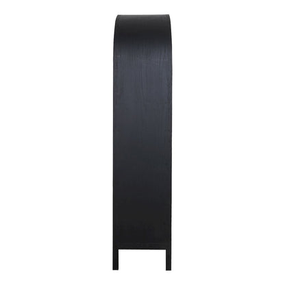Wilde Display Cabinet Black Oak