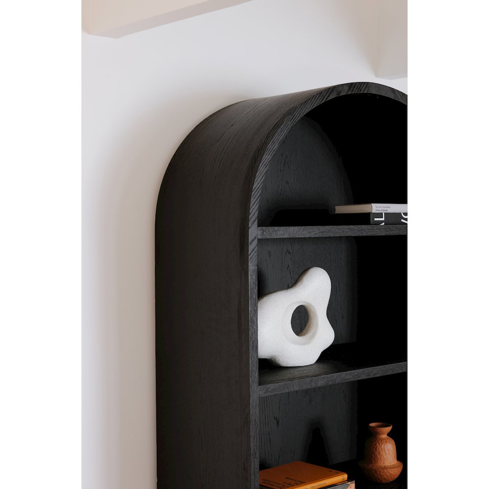 Wilde Display Cabinet Black Oak