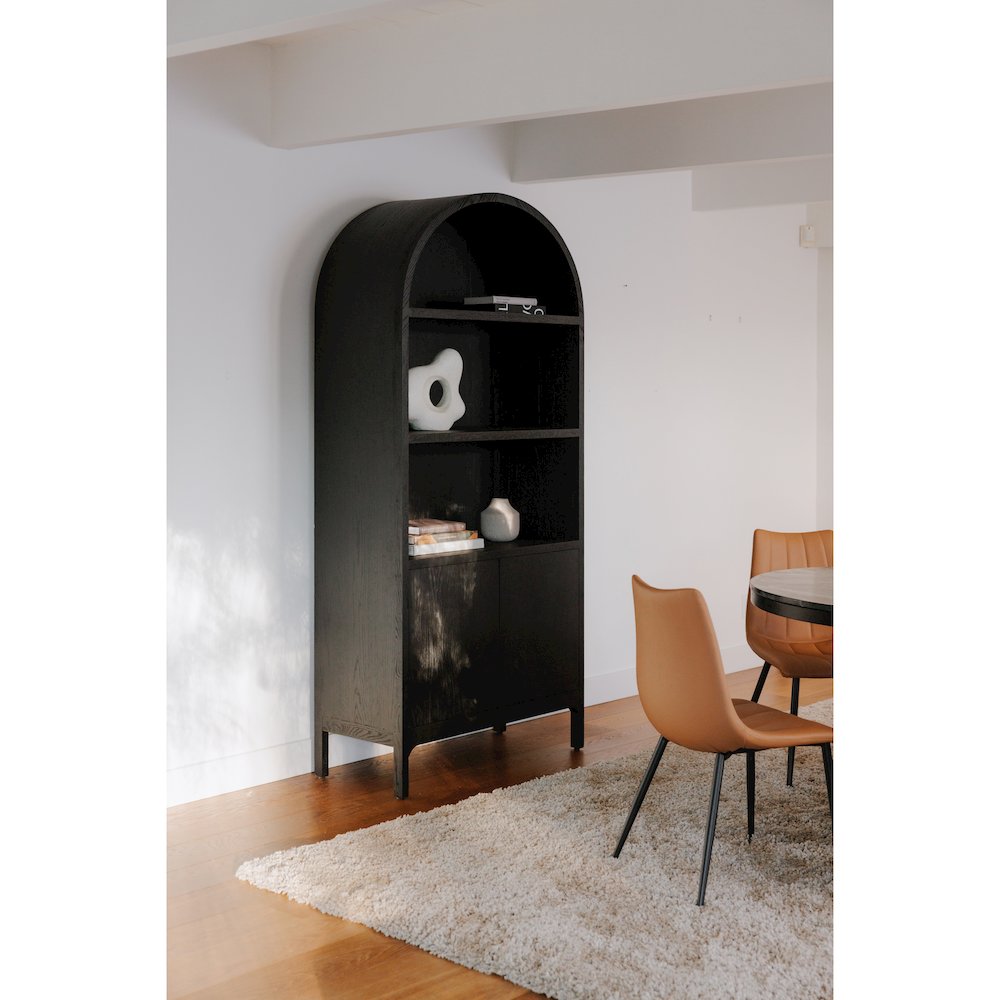 Wilde Display Cabinet Black Oak