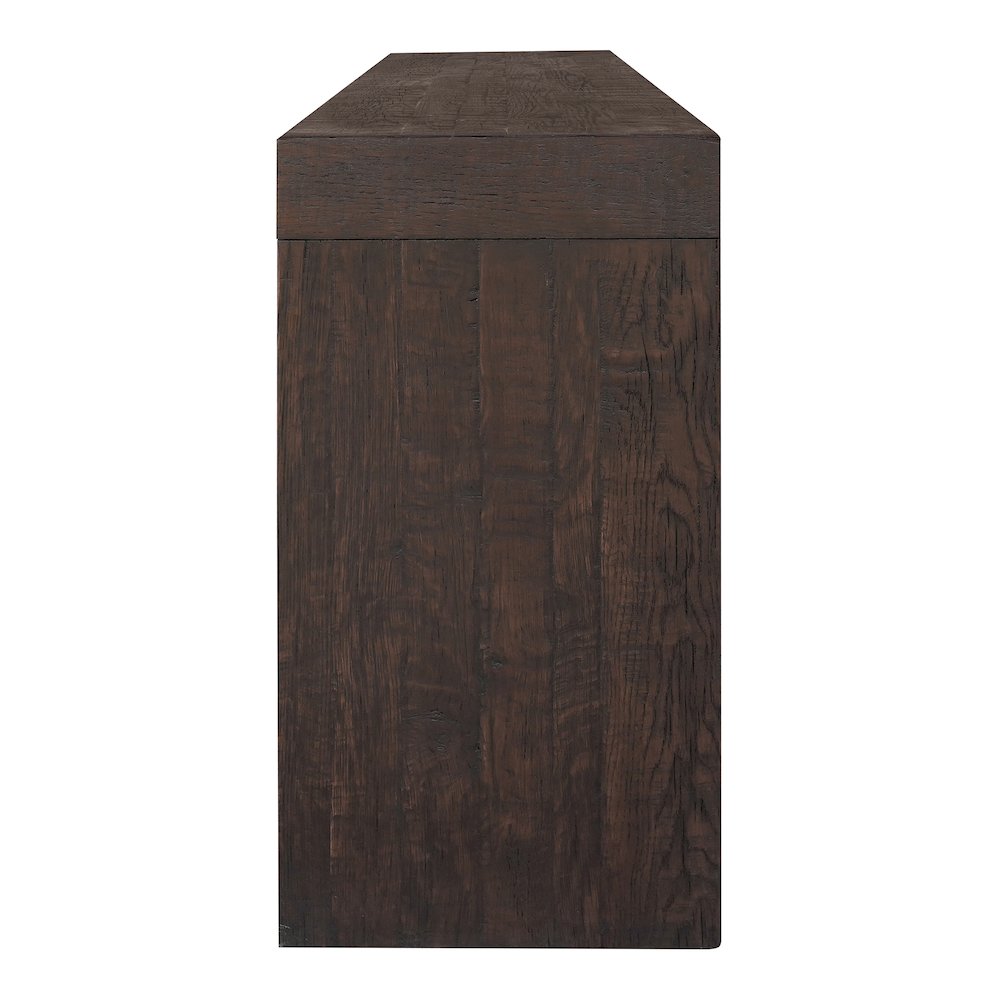 Evander Console Table Rustic Brown