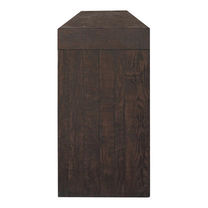 Evander Console Table Rustic Brown