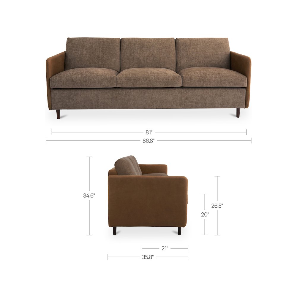 Teller Sofa Brown