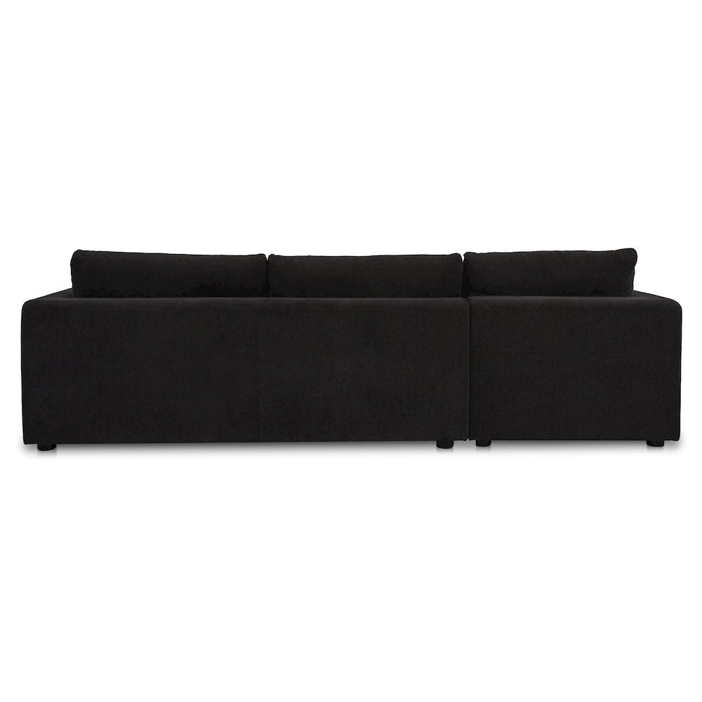 Burrow Sleeper Sectional With Storage Chaise Black Left