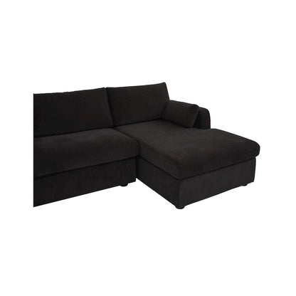 Burrow Sleeper Sectional With Storage Chaise Black Right
