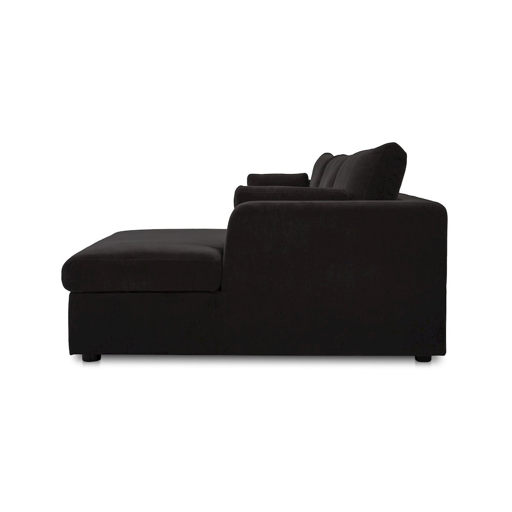 Burrow Sleeper Sectional With Storage Chaise Black Right