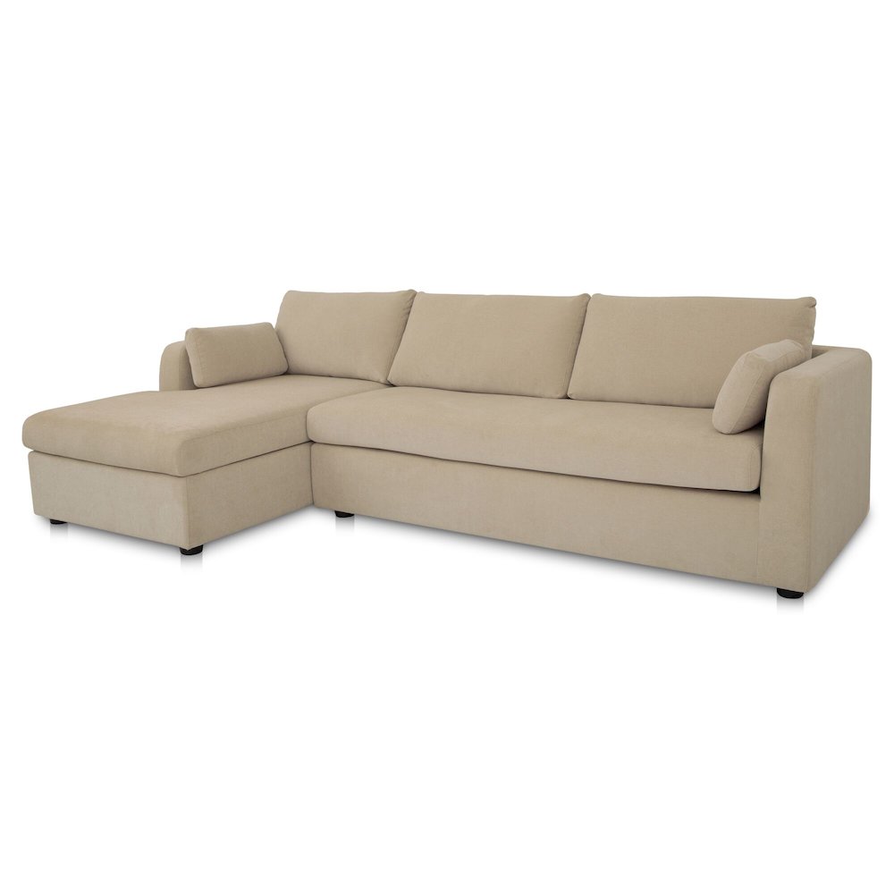 Burrow Sleeper Sectional With Storage Chaise Sand Left
