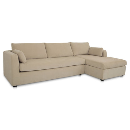 Burrow Sleeper Sectional With Storage Chaise Sand Right