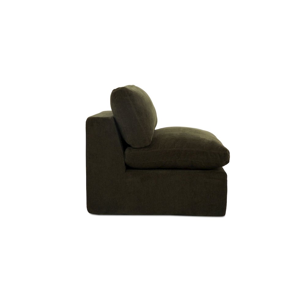 Cates Slipper Chair Dark Green