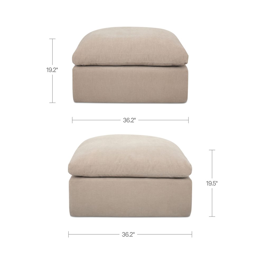 Cates Ottoman Pebble