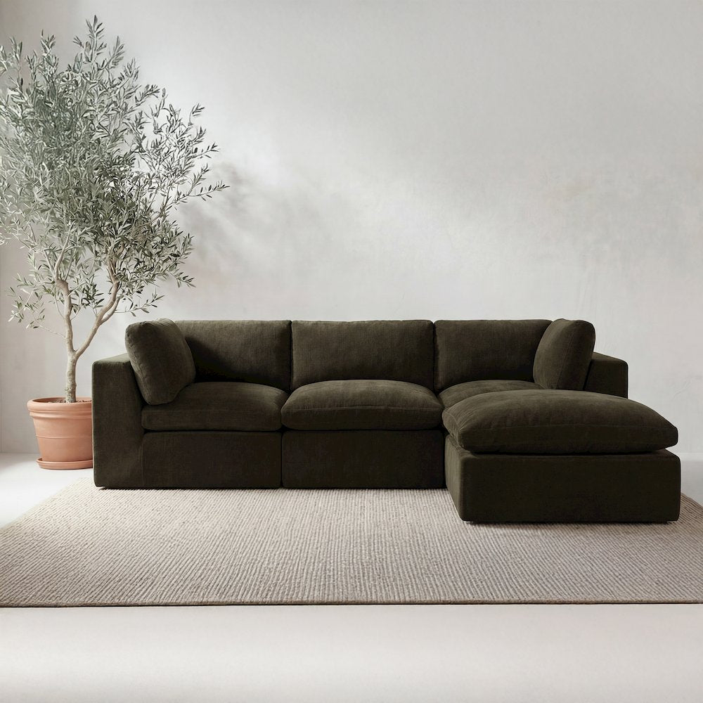 Cates Lounge Modular Sectional Dark Green