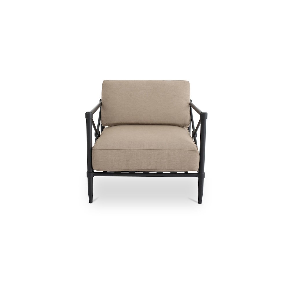 Willow Outdoor Accent Chair Light Brown
