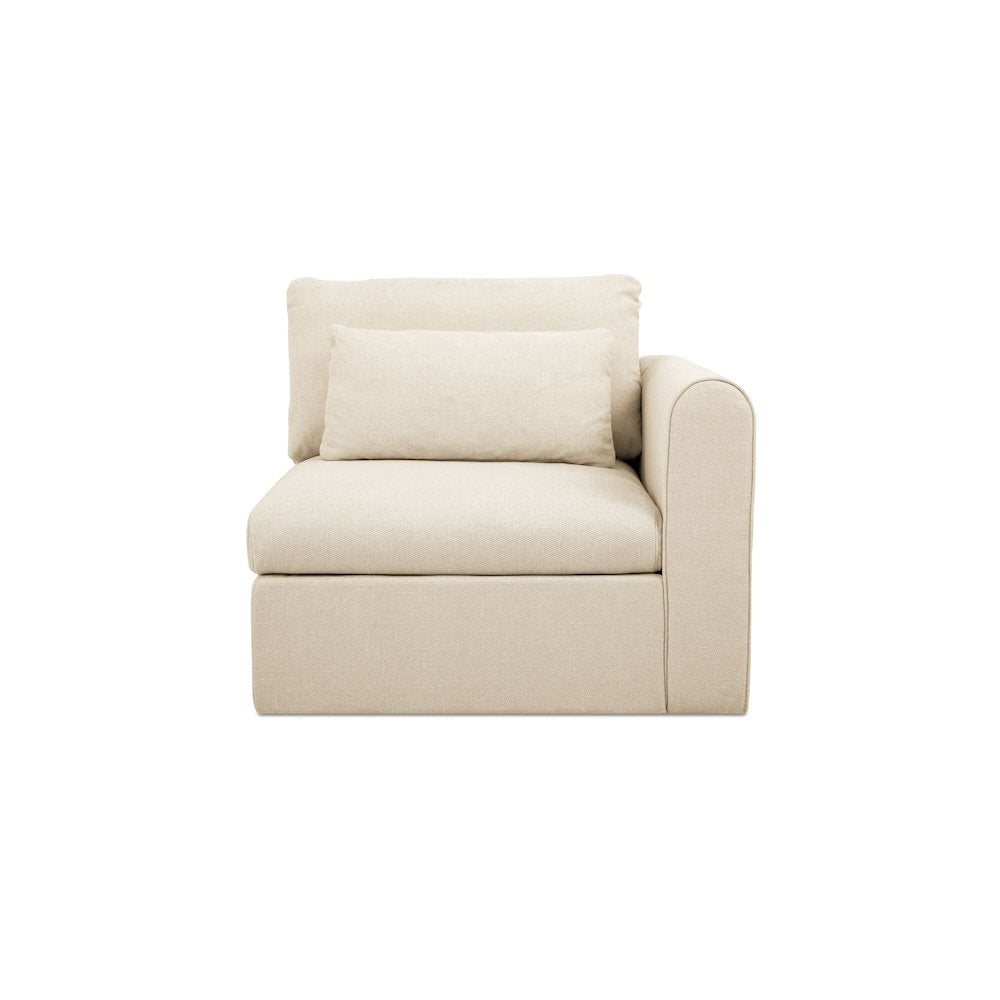Swift Right Arm Facing Chair Light Beige