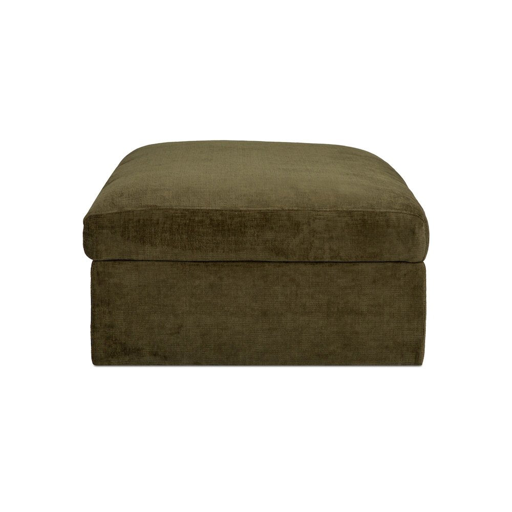 Swift Storage Ottoman Dark Green