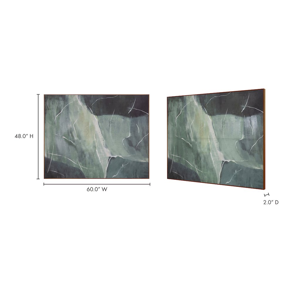 Impression Framed Painting Verdant Palette