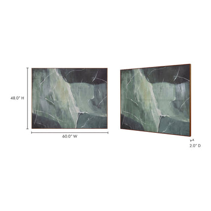 Impression Framed Painting Verdant Palette
