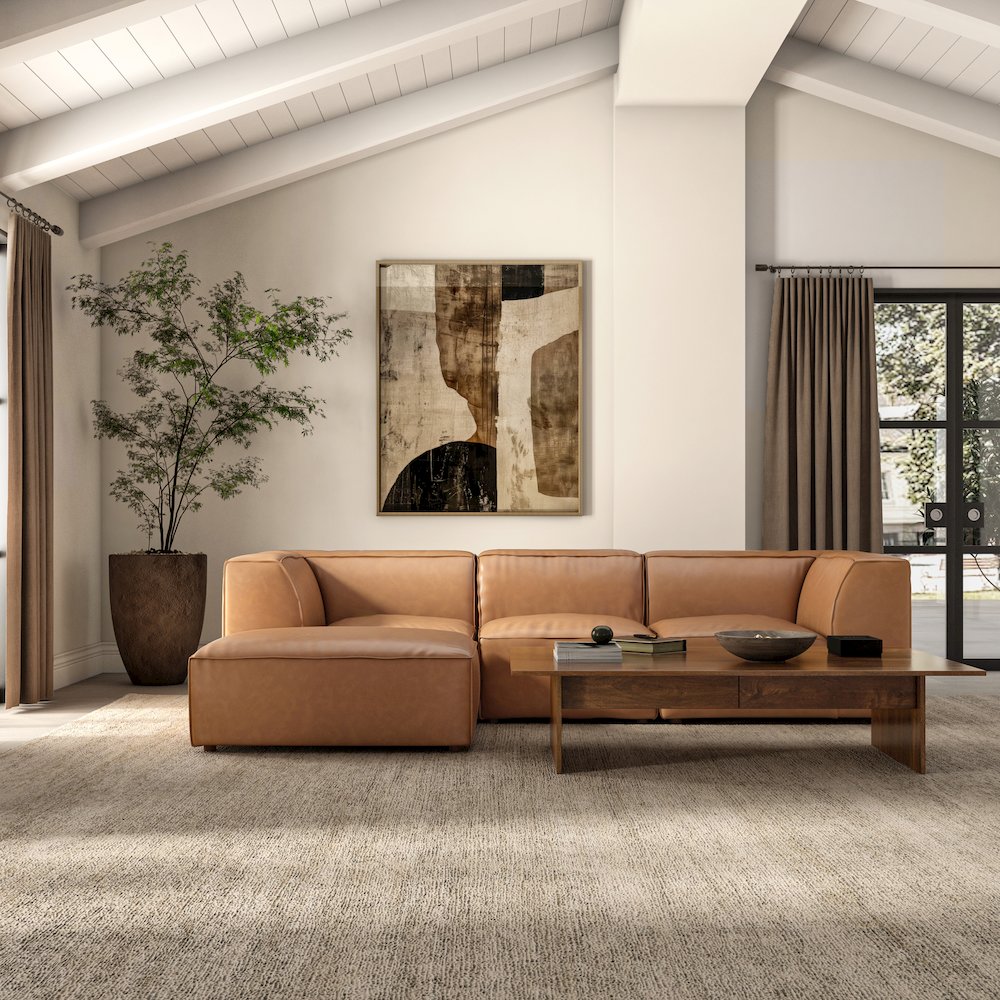 Form Lounge Modular Sectional Sonoran Tan Leather