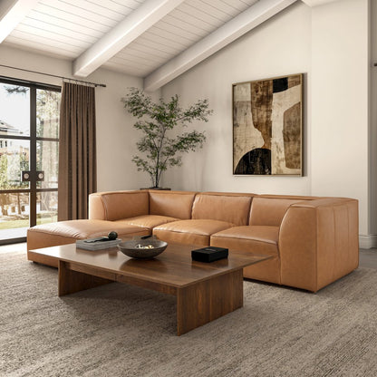 Form Nook Modular Sectional Sonoran Tan Leather