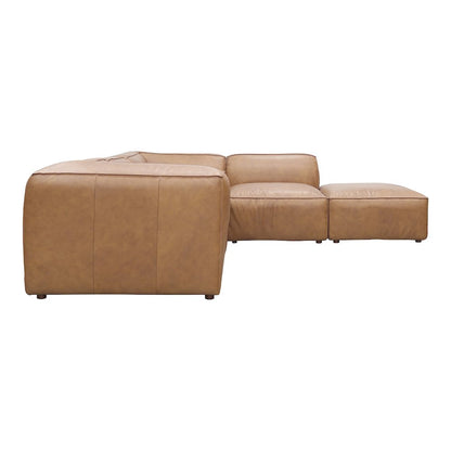 Form Classic L-Shaped Modular Sectional Sonoran Tan Leather
