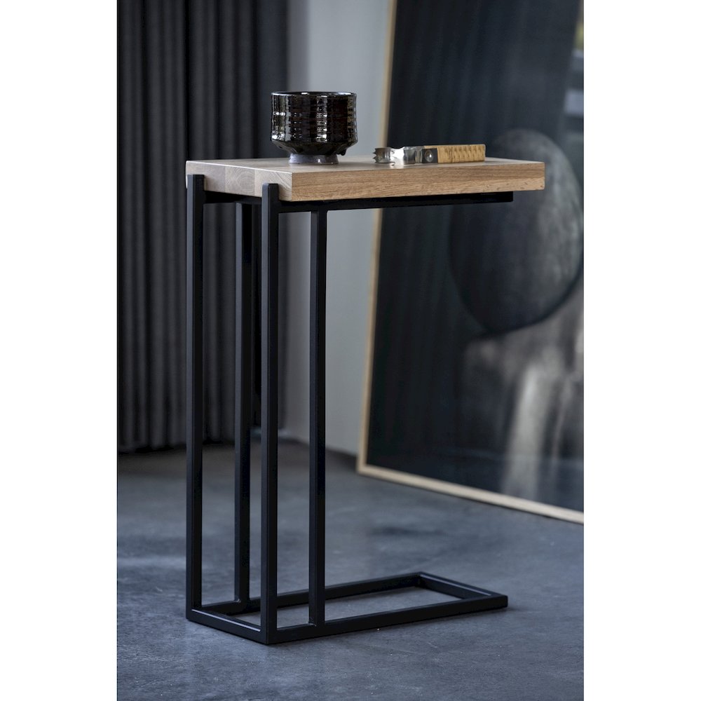 Mila C Shaped Side Table Natural